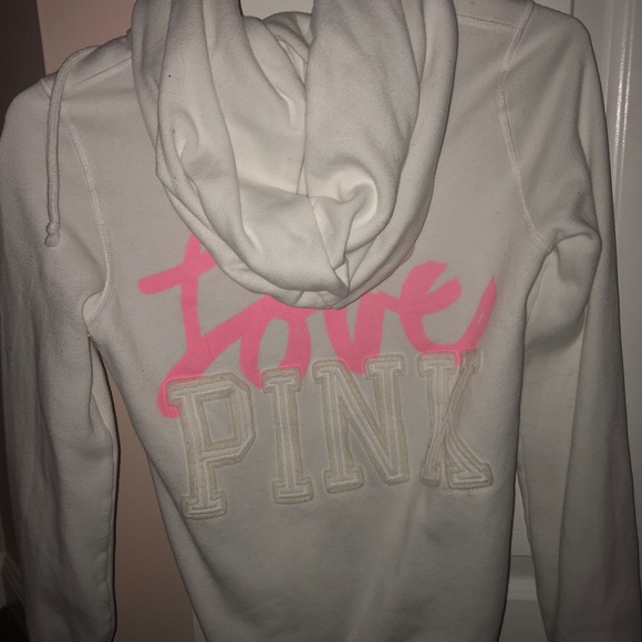 Pink zip up jacket with hood - Picture 3 of 3